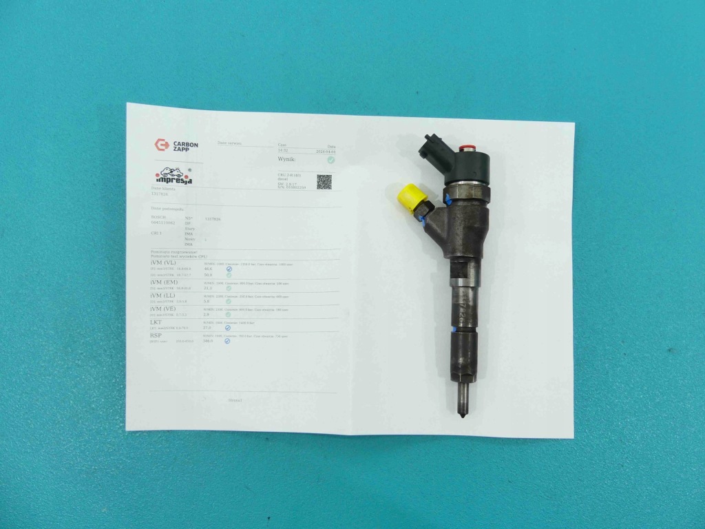 фото №1, Test форсунка partner i 0445110062 2.0 hdi