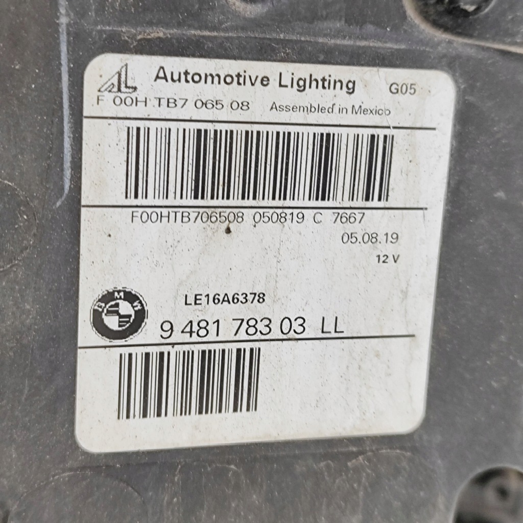 фото №8, Bmw x5 g05 2019 левая сторона лампа передняя