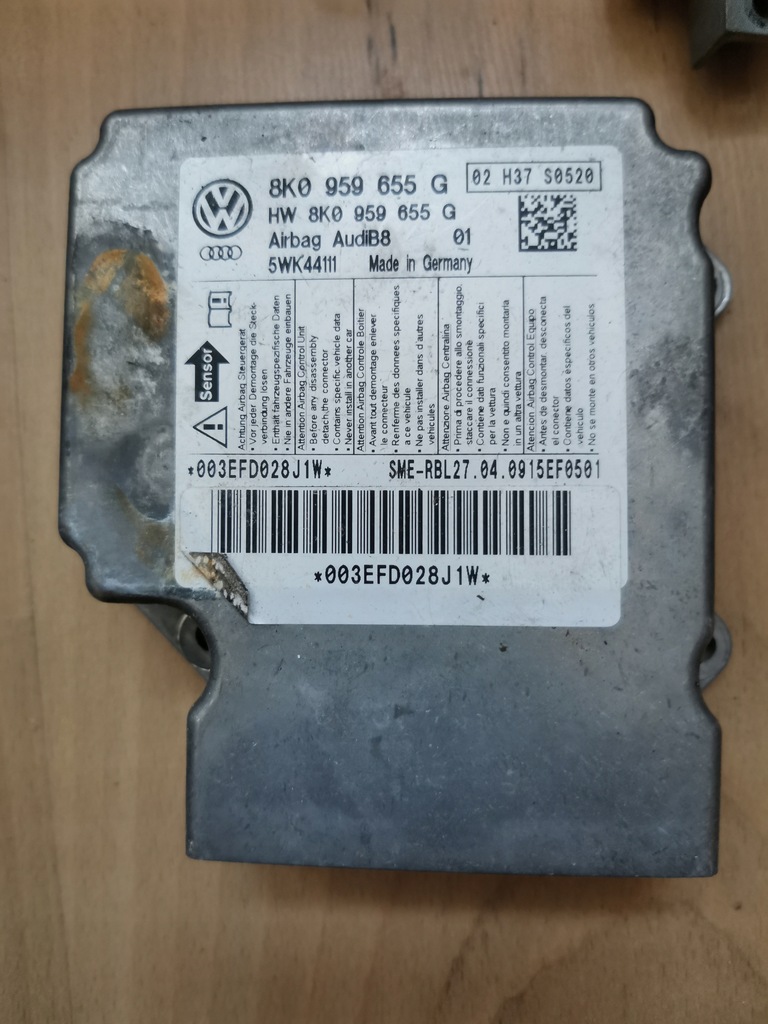 фото №1, Audi a4 b8 a5 модуль датчик подушка безопасности 8k0959655g