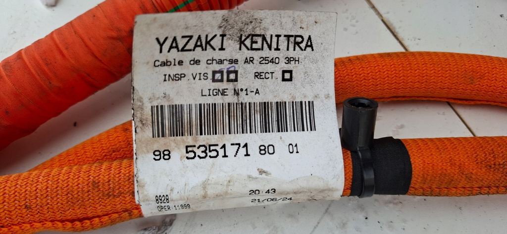 фото №7, Peugeot citroen opel шланг кабель роз'єм port заряджання 9853517180