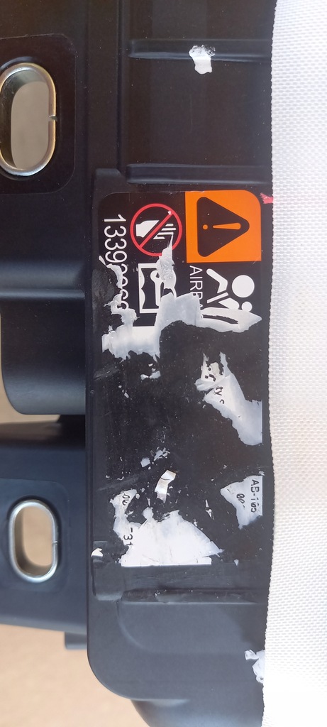 фото №8, Opel astra k v nowa подушка пасажира w консоль