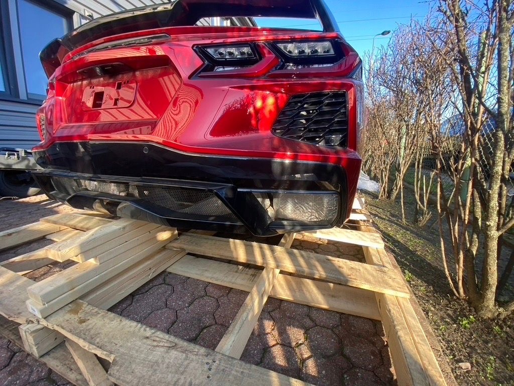 фото №10, Kompletny задня піддон дах бампер лампи задня corvette cabrio c8 3lt z51