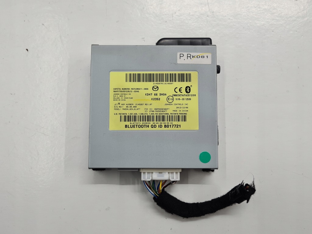 фото №1, Mazda cx-5 i модуль bluetooth kd4766dh0a