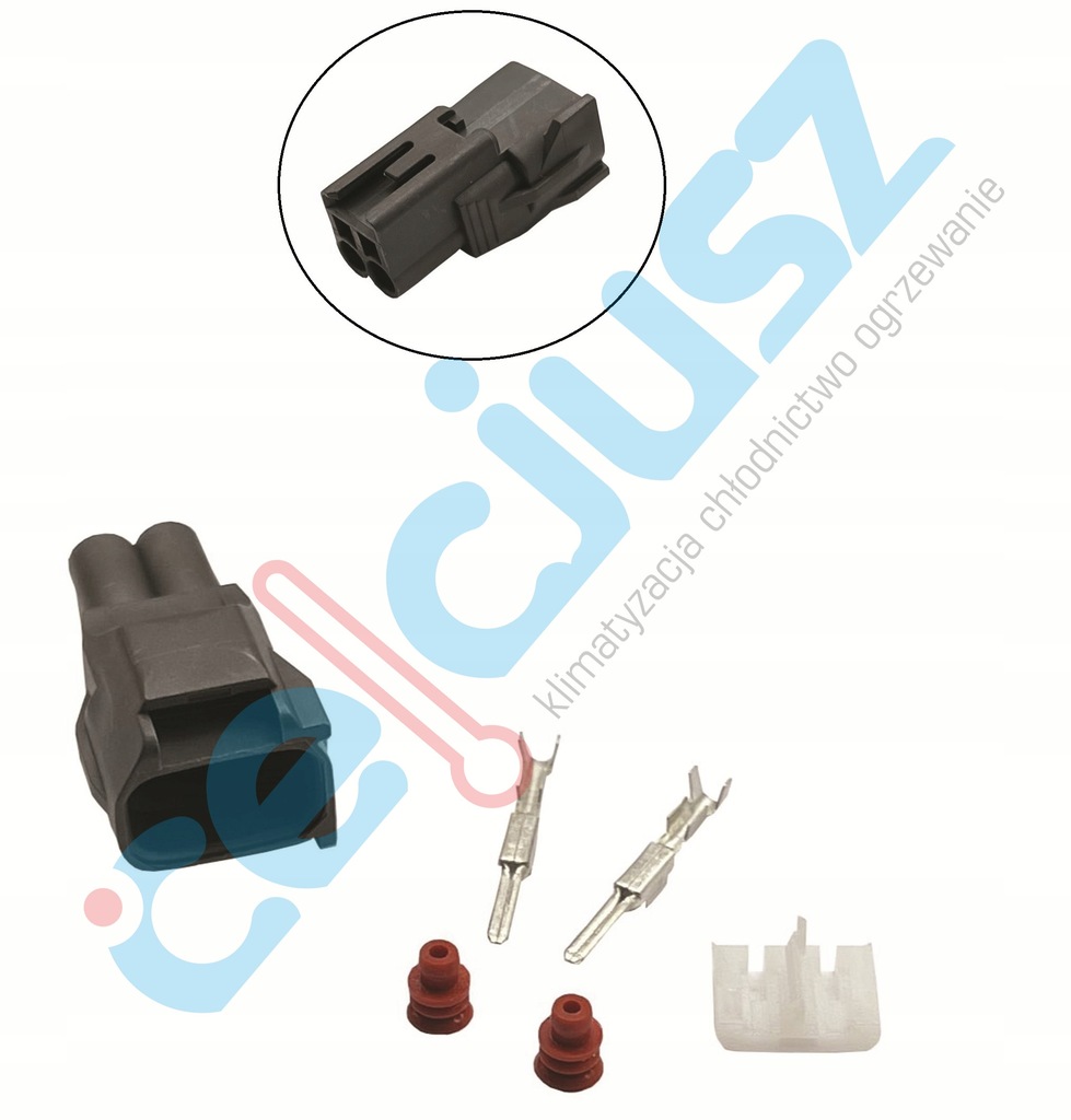 фото №1, Штекер катушка кондиционера fiat dwupinowa