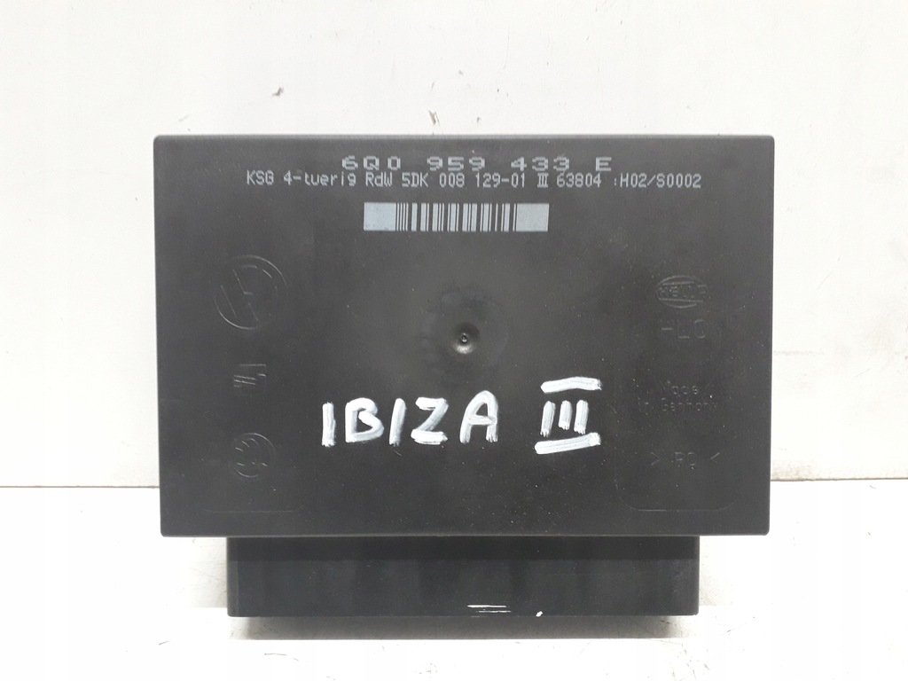 фото №7, Seat ibiza 6l 02-08 1.4 tdi набір стартовий імобілайзер блок керування 045906019bg