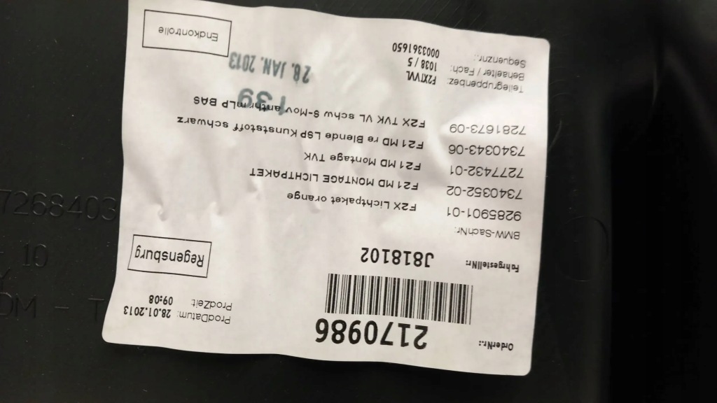 фото №9, Bmw 1 f21 обивка обшивка дверь левый перед передний