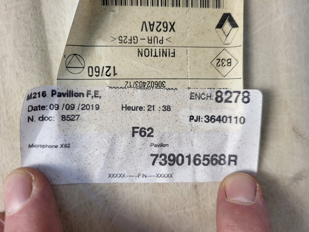 фото №13, Потолок opel movano b lift master iii 739016568r