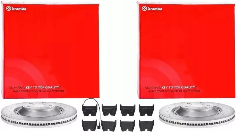 фото №1, Brembo тормозные диски+ тормозные колодки перед audi rs3 8v 370mm
