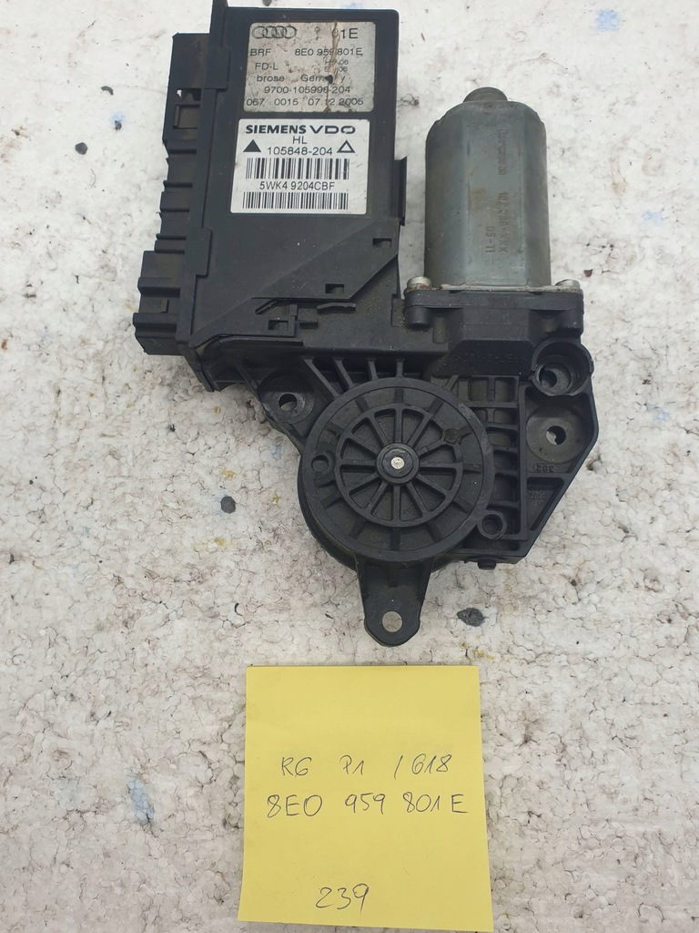 фото №11, Audi a4 b7 b6 моторчик скло лівий задня 8e0959801e