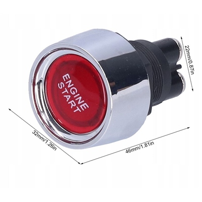 фото №4, Кнопка двигатель запуск стоп выключатель зажигания