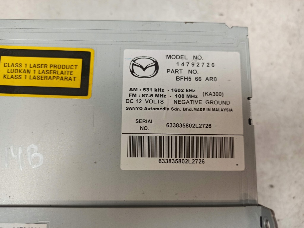 Mazda 3 радіо 14792726 Доставка