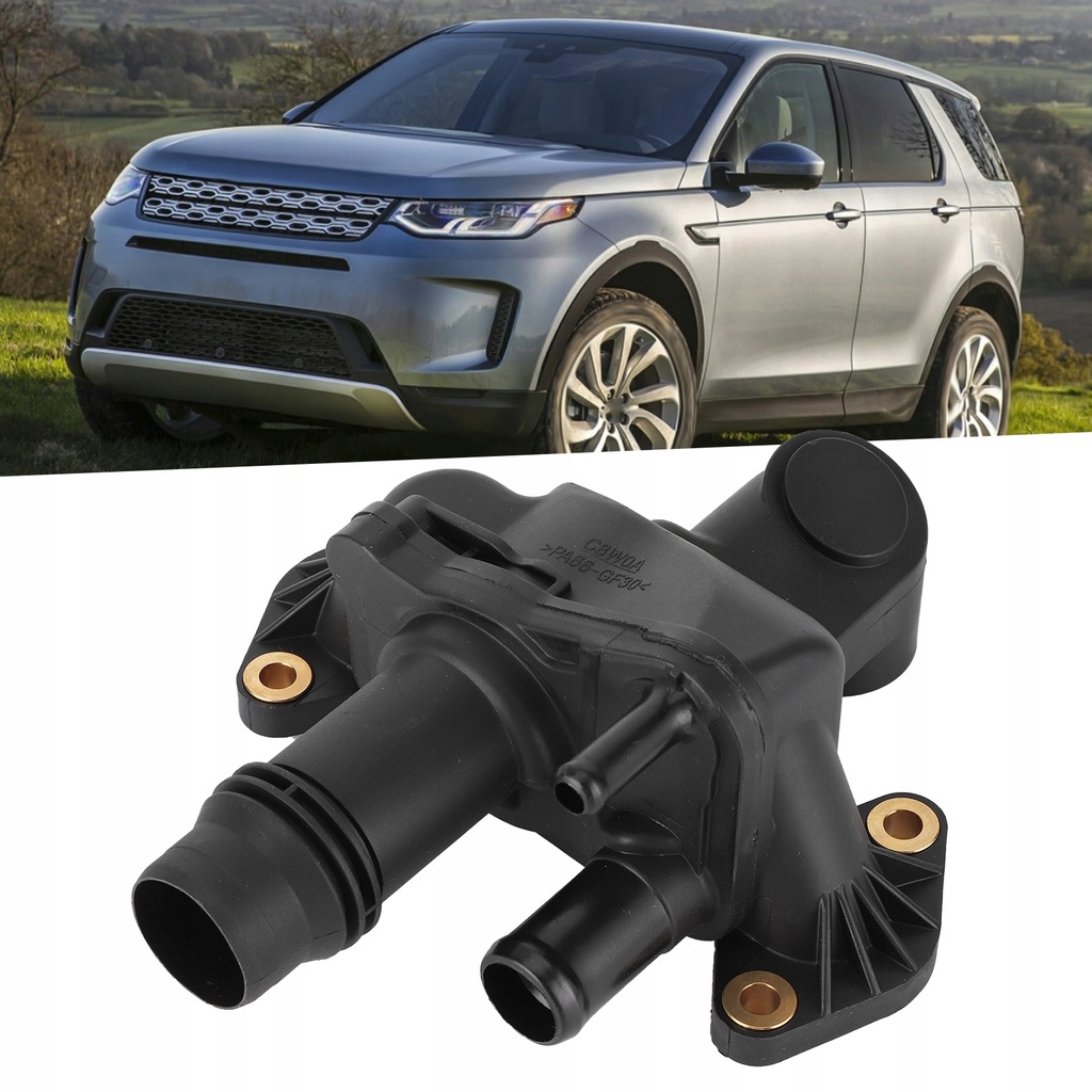 фото №13, Корпус термостата жидкость охлаждающий двигателя lr073372 1357091 1316061