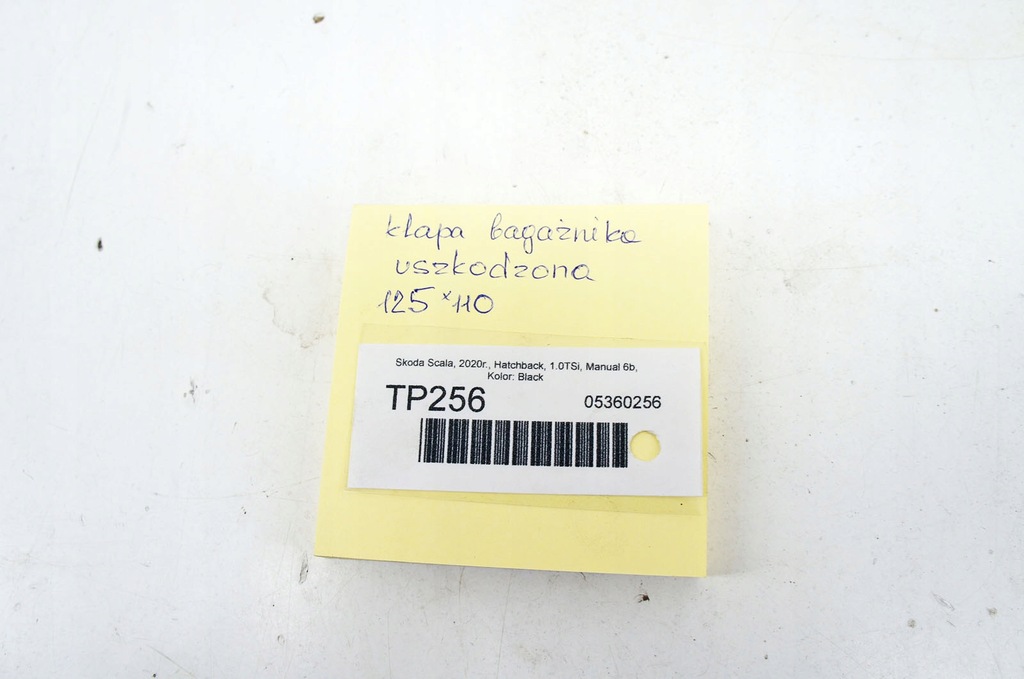 фото №11, Tp256 skoda scala ^ кришка багажника багажника black скло 20r