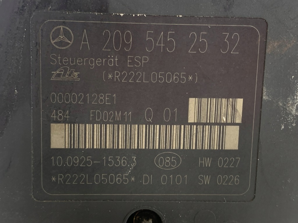 фото №7, Блок керування насос abs гальмівна mercedes w203 a2095452532