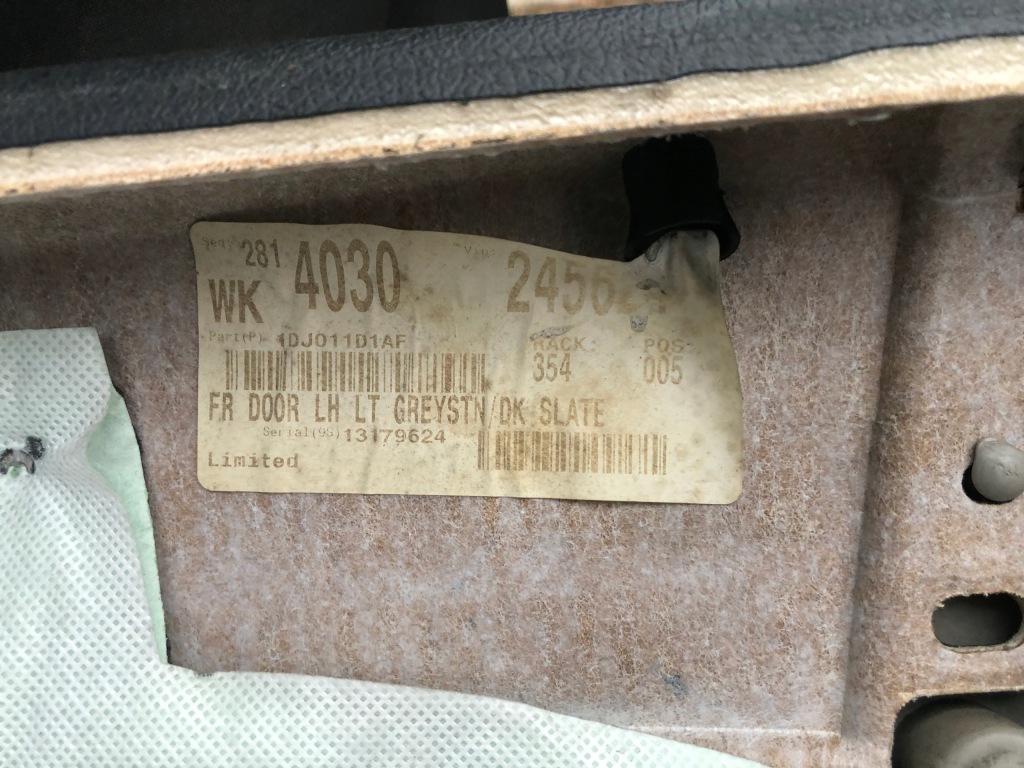 фото №12, Jeep grand cherokee wk wh - обшивки обивка дверь eu комплект greystone