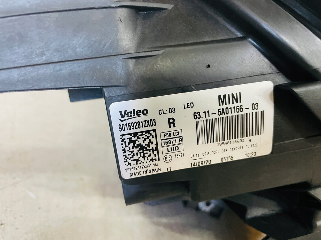 фото №6, Mini f54 f55 f56 lift lci лампа правая перед led 2019-2022 rok