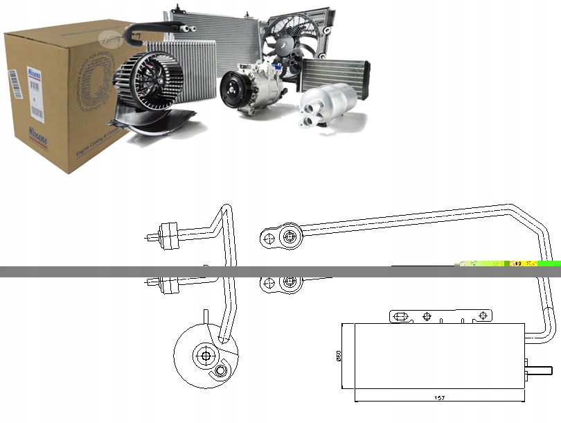 фото №16, Осушувач кондиціонера opel opel signum 03-: 2.0 i