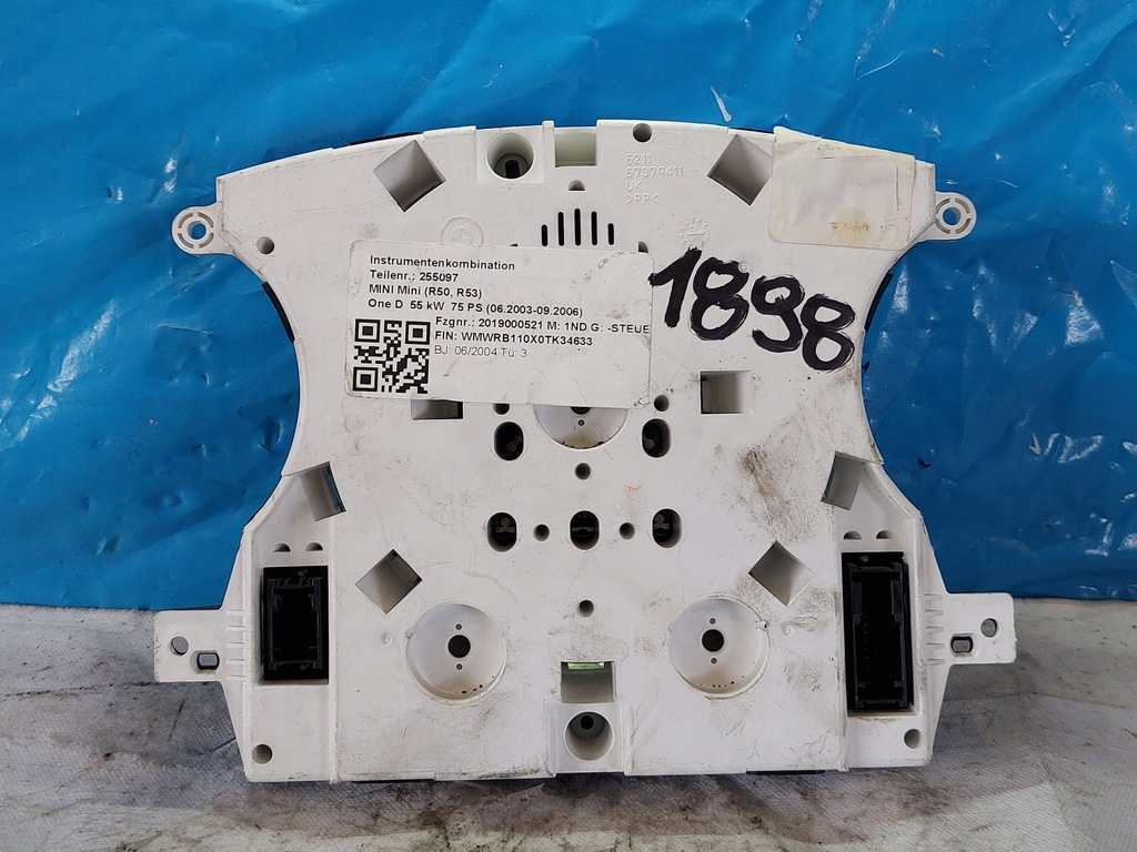 фото №11, Счетчик приборная панель mini r50 r53 1.6 b 62116953544
