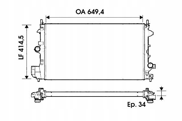 Купить Valeo радиатор opel воды vectra c