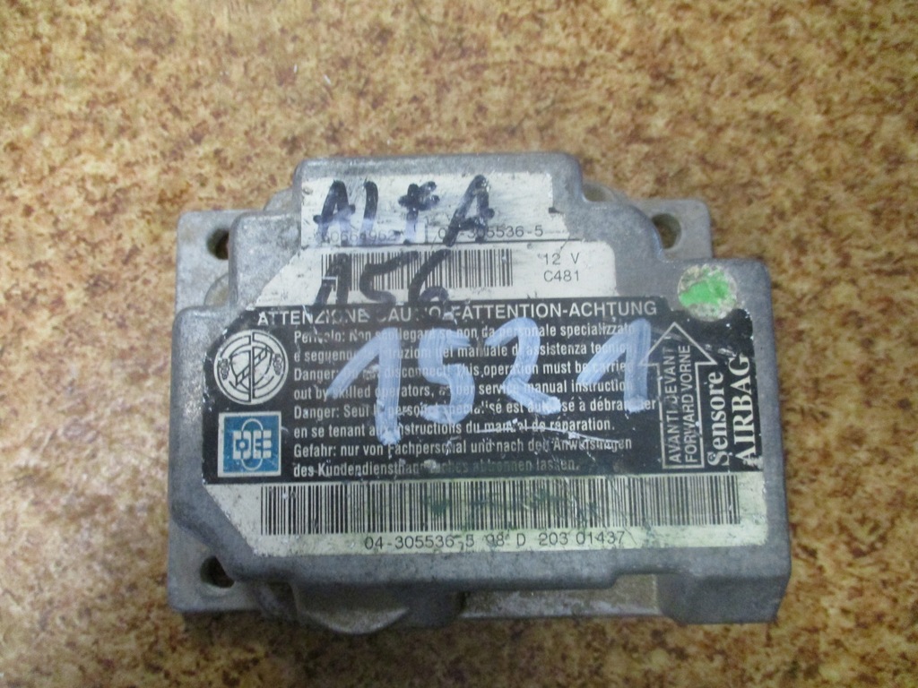 фото №1, Модуль датчик air bag alfa romeo 156 60664962