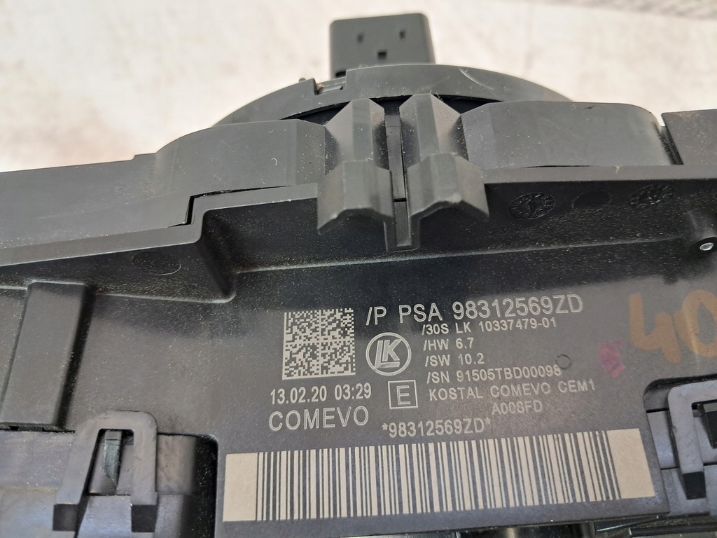 фото №6, Peugeot rifter parter berlingo iv переключатель комбинированный переключатели 98312569zd