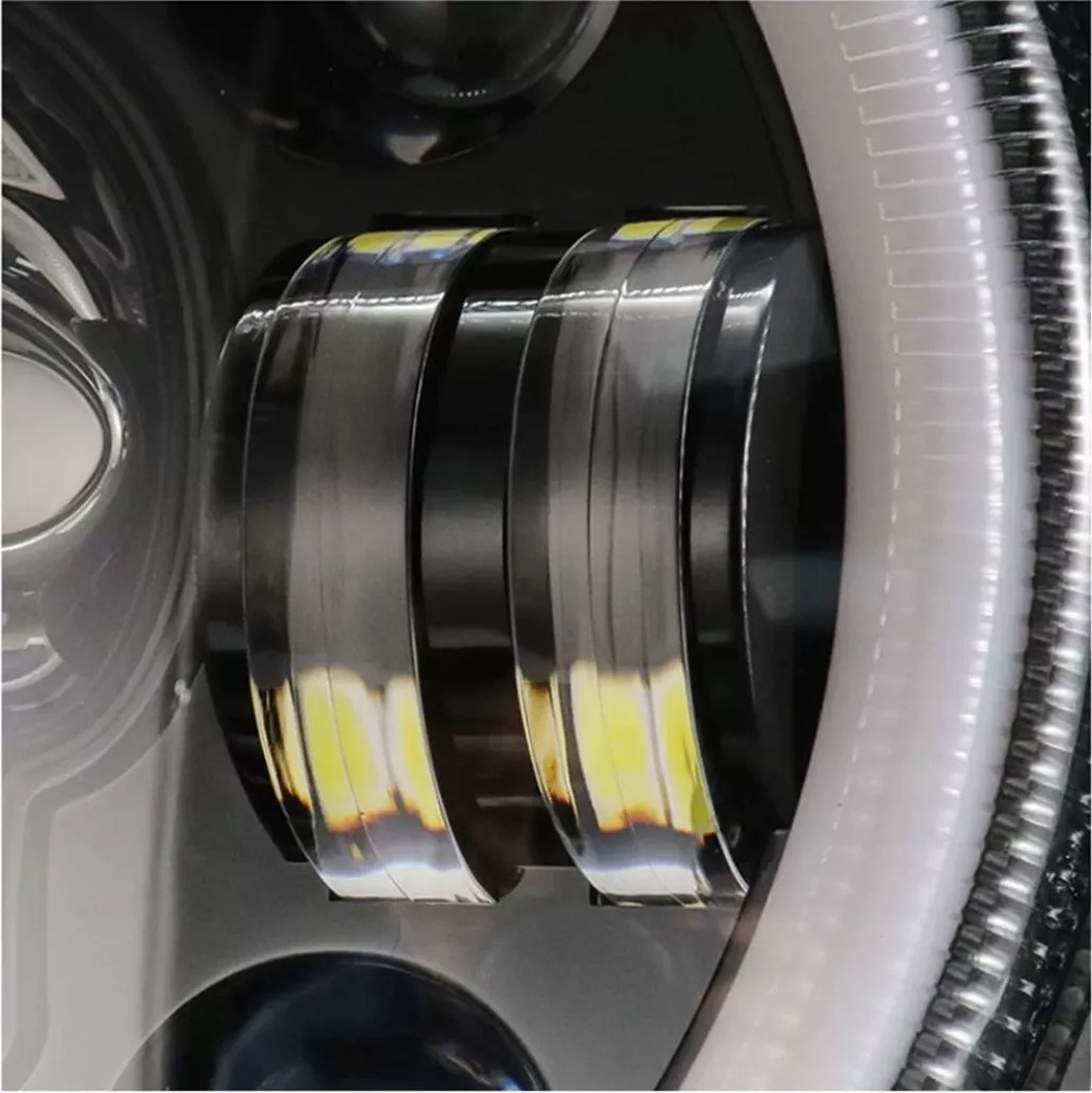 фото №9, Лампа передня 7" full led skull 1szt range rover, hummer, suzuki, nissan,