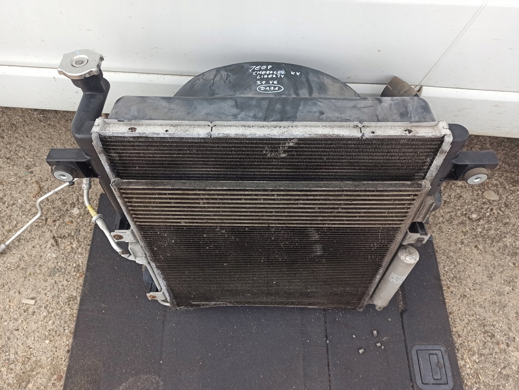 фото №7, Комплект радіатор вентилятор jeep cherokee liberty kk 3.7 v6 бензин 08-12