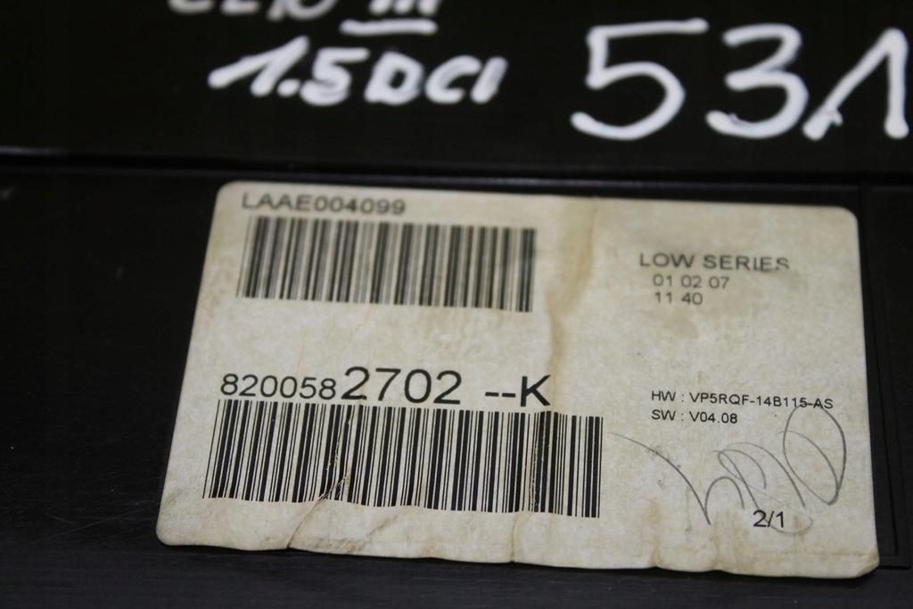 фото №7, Лічильник приладова панель 8200582702k clio iii 1.5 dci