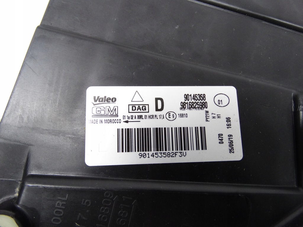 фото №15, Opel combo e iv лампа права h7 + led 9816825980