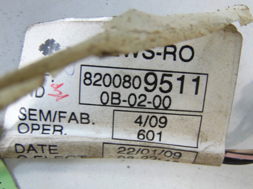 фото №5, Электропроводка отсек двигателя renault kangoo ii 1.5dci 8200809511