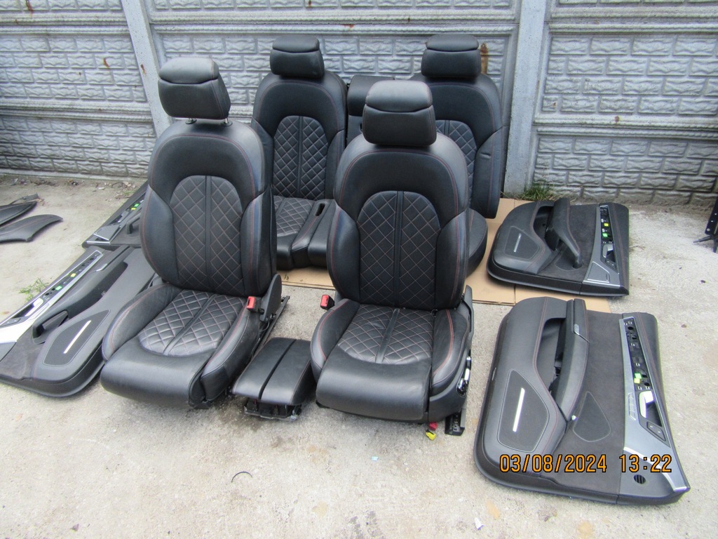 фото №1, Audi d4 4h s8 сидіння заднє сидіння обшивки