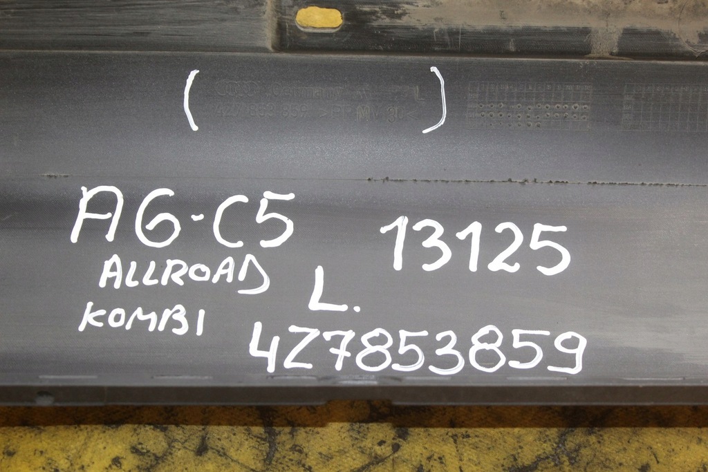 фото №10, Молдинг порог левая audi a6 c5 allroad 4z7853859 kombi