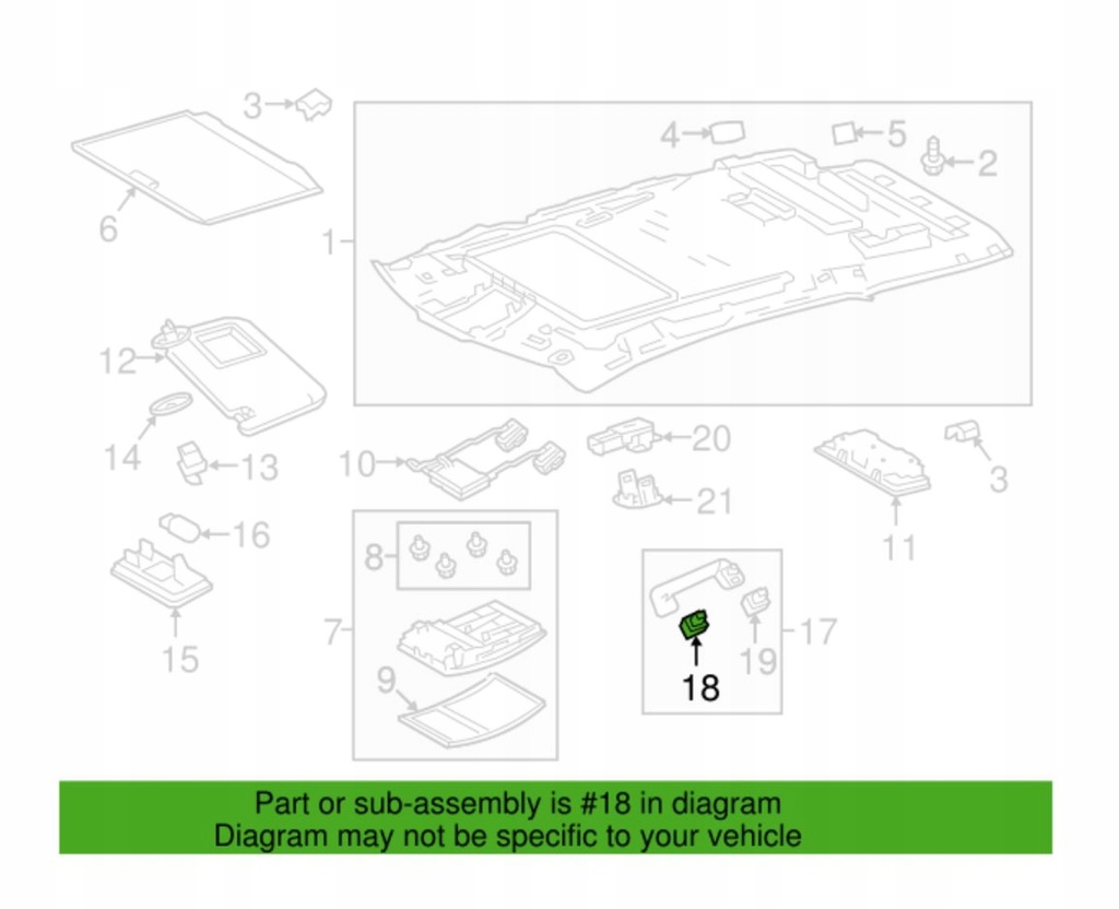 фото №1, Потолок lexus 7461233020b2 28190967 2022