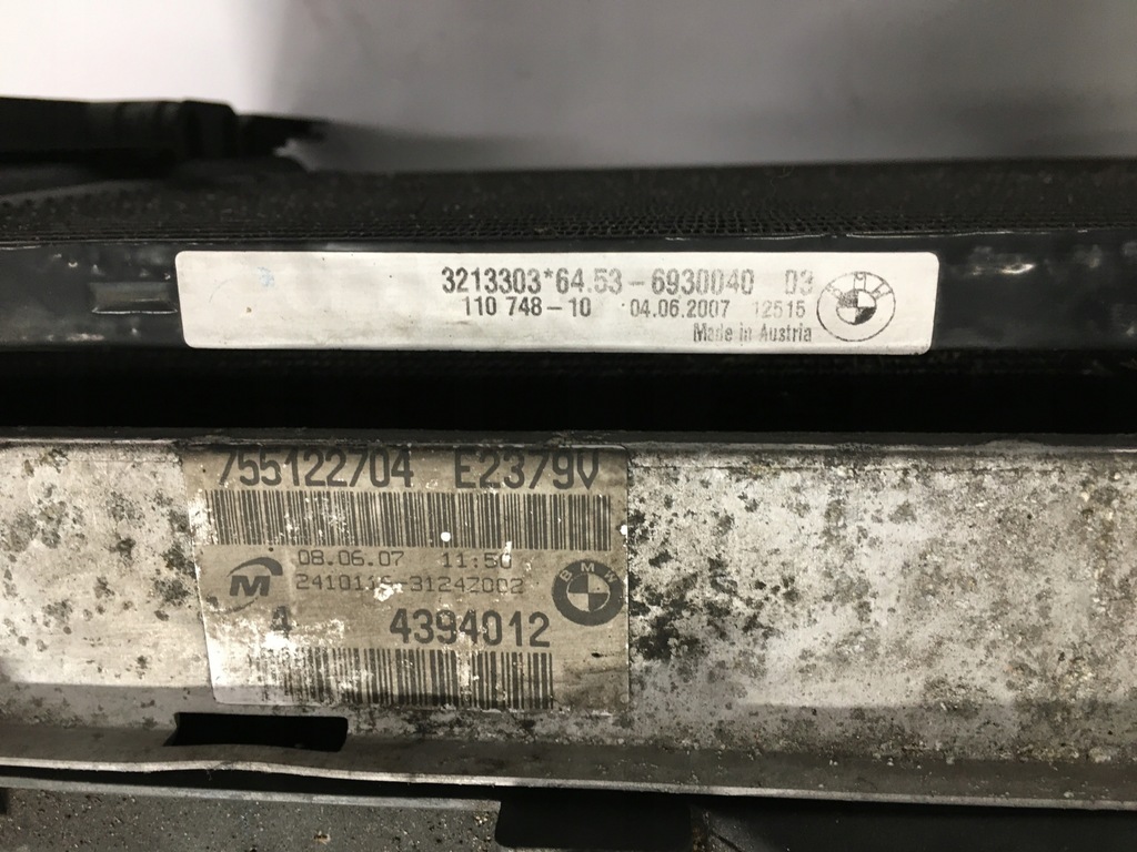 фото №11, Pas передний радиатор вентилятор bmw 3 e93 2.0 i