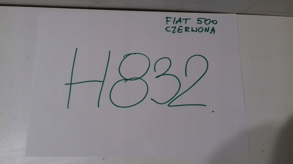 фото №11, Fiat 500 кришка багажника задня czerwona