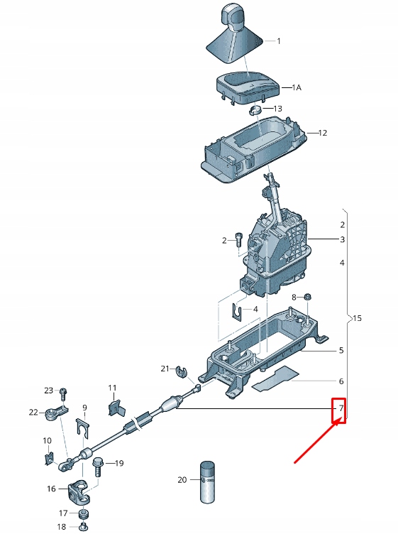 фото №1, Vw golf sportsvan am shift механизм кабель 5q0713266ak