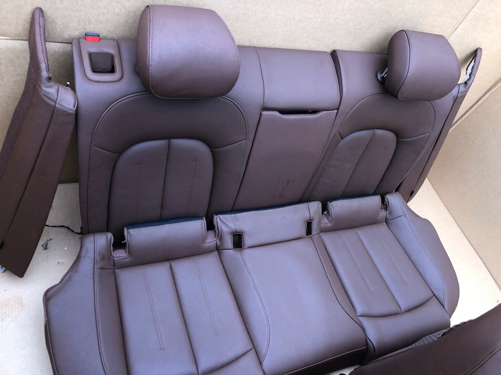 фото №8, Audi a7 c7 4g коричневі сидіння підігрів обшивки комплект пробіг 24 km