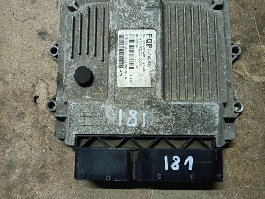 фото №1, Fiat idea бортовой компьютер блок управления 55195818 mjd6jf.m1