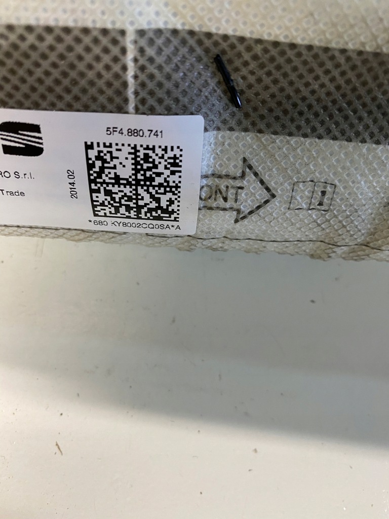 фото №6, Шторка безпеки подушка безпеки seat оригінальний номер 5f4880742