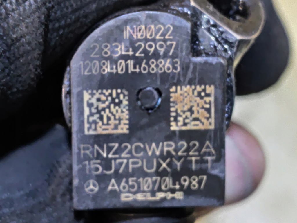 Mercedes w204 2.2 cdi инжектор форсунка a6510704987 в Украине