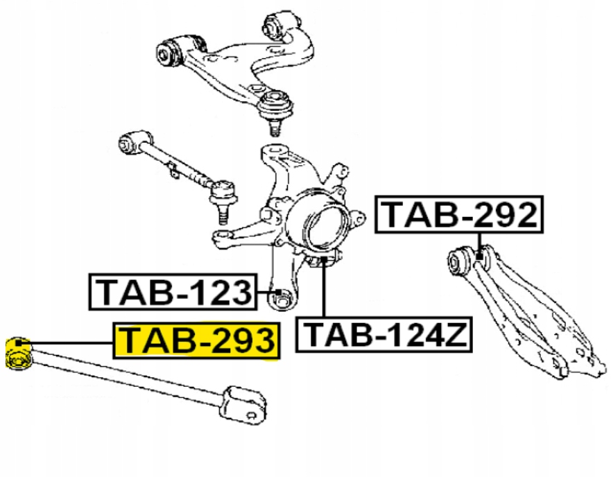 фото №3, Втулка рычага тяга заднего lexus is200 is300 gs300 ls430