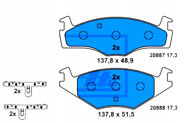 фото №1, Ate тормозные колодки тормозные seat cordoba cordoba vario ib