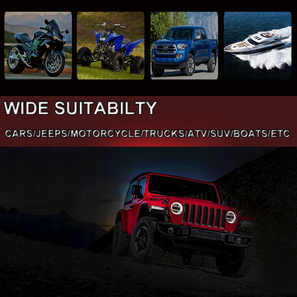 фото №7, 2szt лампа світлодіодна робоча ip65 прожектор led 12/24v лампи автомобільні 108w