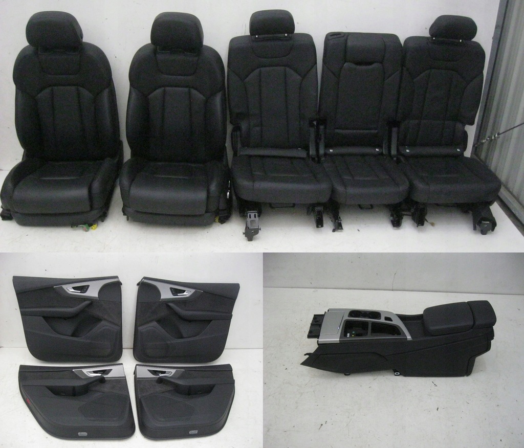 фото №1, Audi q7 4m сидіння сидіння оббивка тунель шкіра