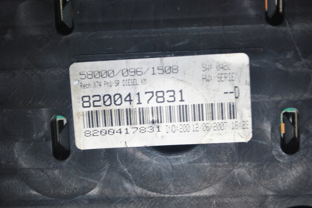 фото №4, Счетчик приборы renault laguna ii 8200417831