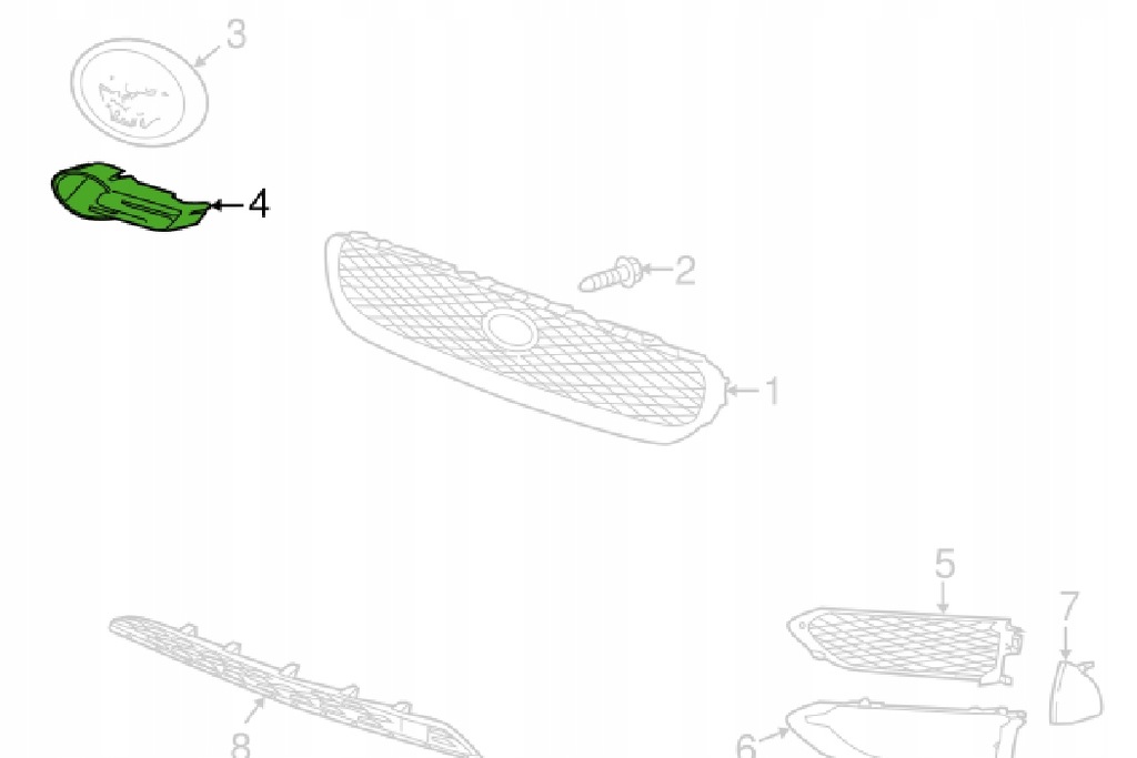 фото №10, Jaguar f-pace x761 решітка радіатора радіатора s емблема новий оригінальний t4n5886
