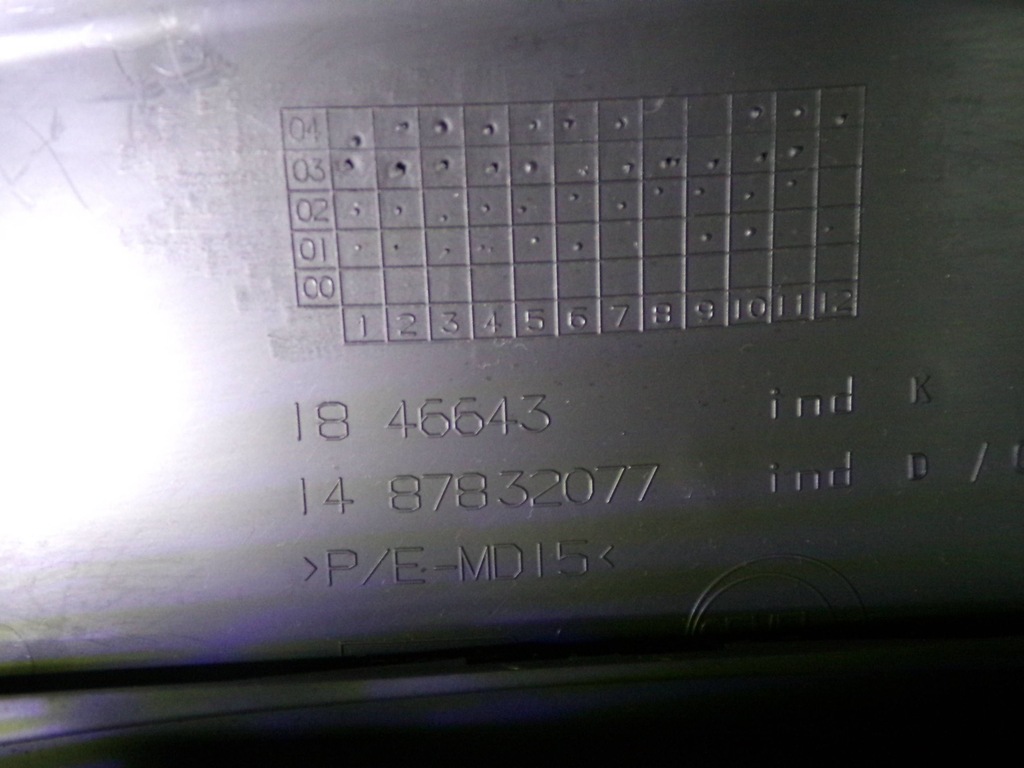 фото №8, Рамка дисплея панели приборной панели peugeot 807 1846643 nr150