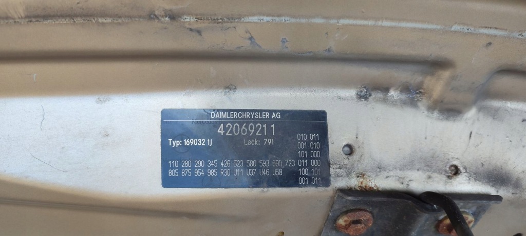 Капот mercedes w169 1,7 791 Цена