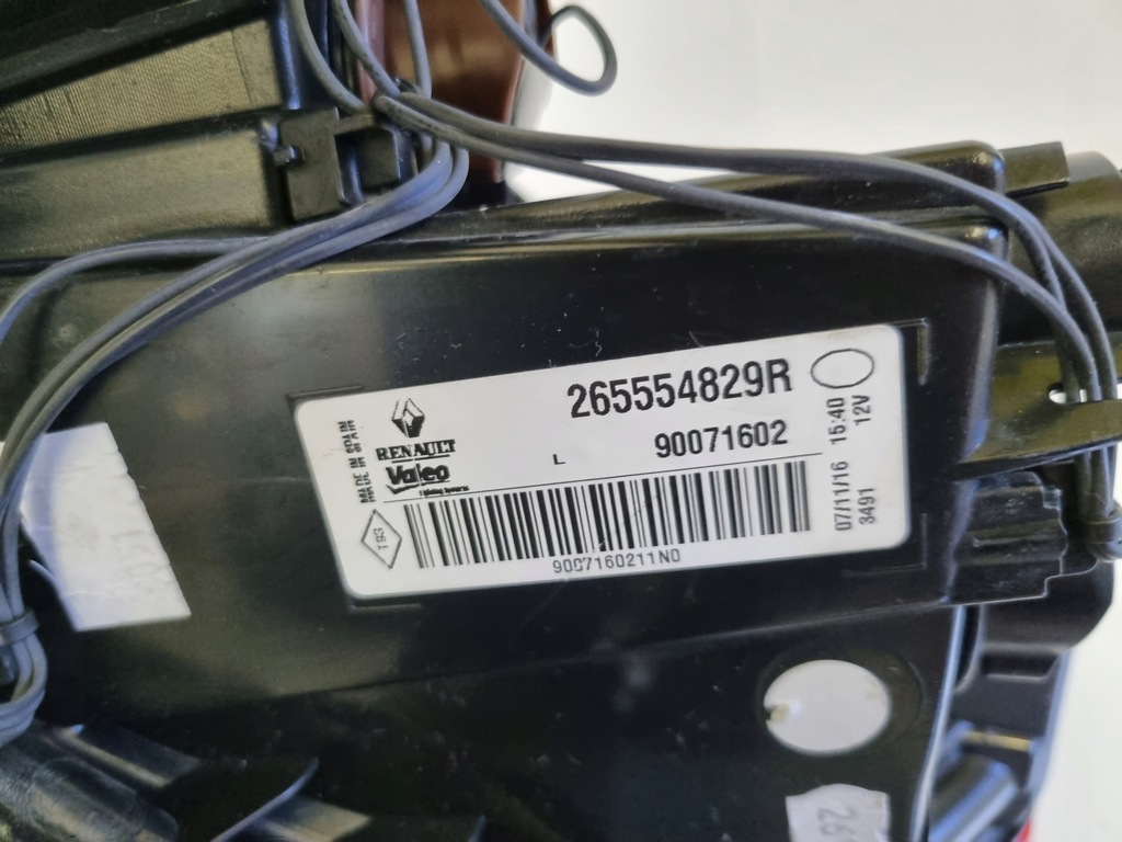 фото №13, Лампа ліва задня задня renault megane iv hb 265554829r