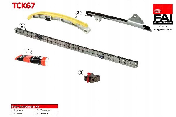 фото №9, Fai autoparts tck67 набор цепи распределительного вала